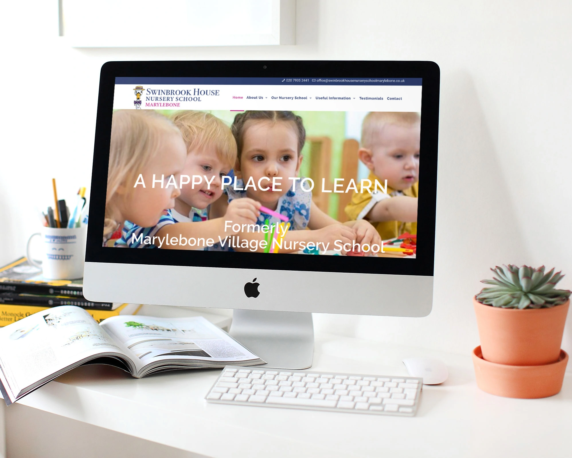 Nursery School Website Design For Swinbrook House Nursery School By Three Girls Media Desktop