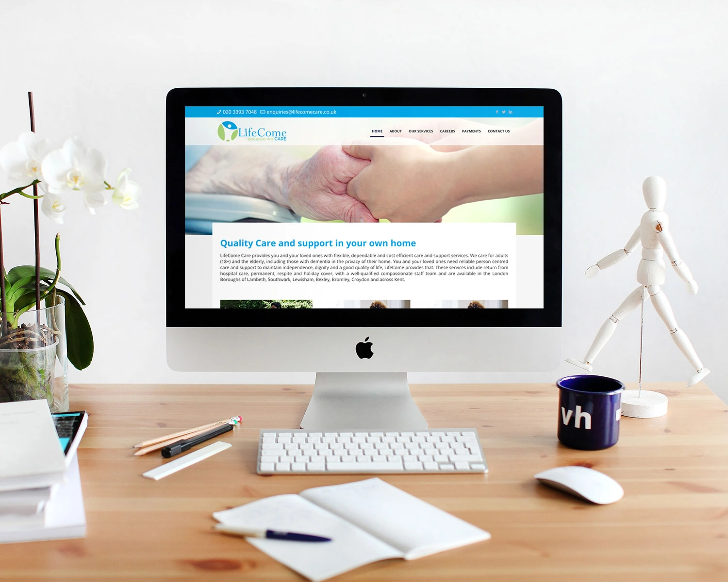 Web Design For Lifecome Care By Three Girls Media