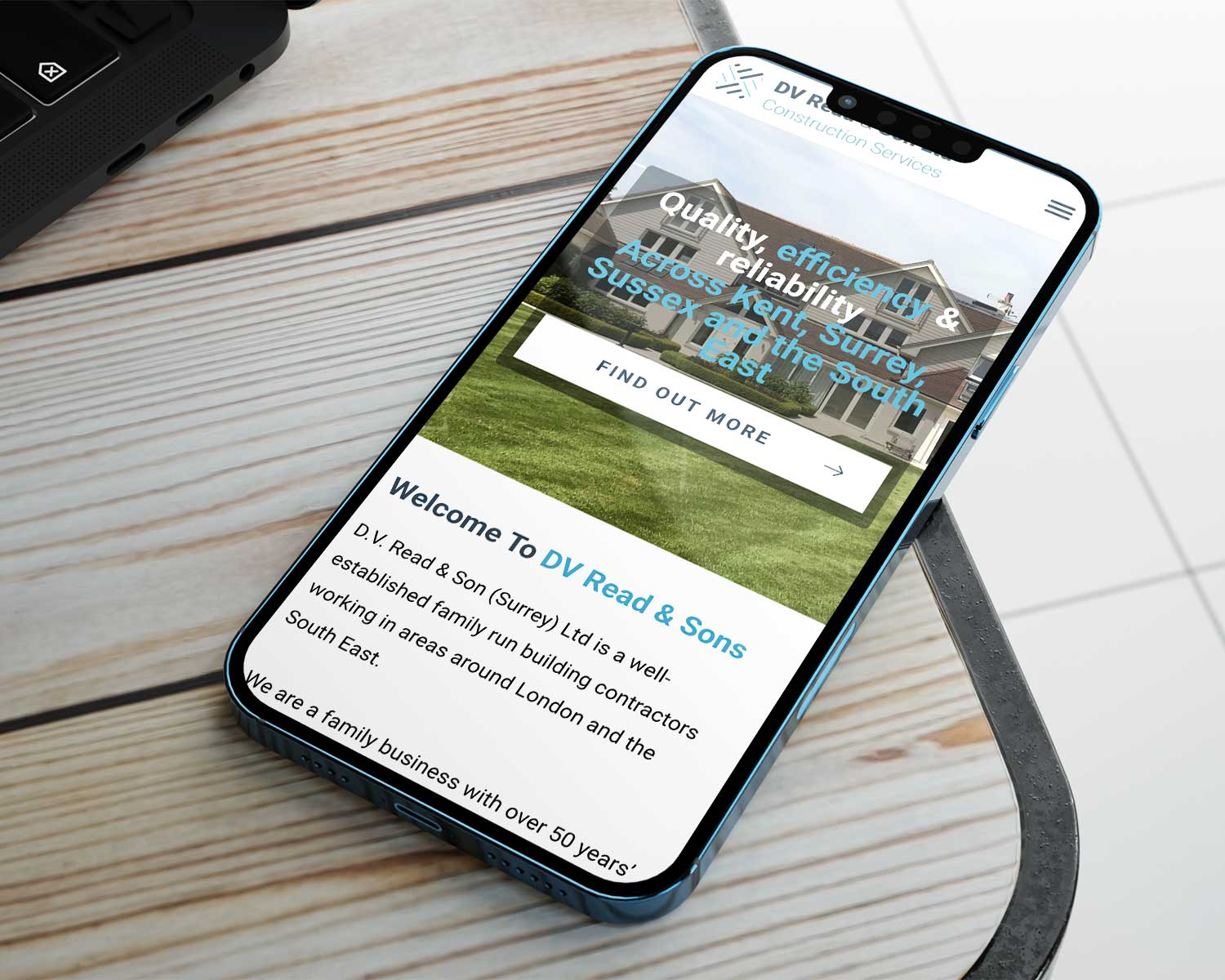 Web Design For Builders DV Read Iphone 1a