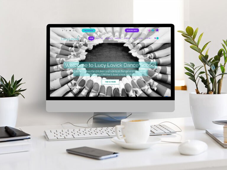 Web Design For Dance School Lucy Lovick Davce School Three Girls Media