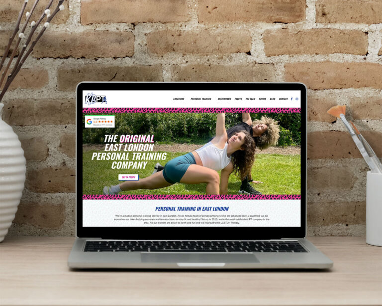 Personal Trainer Web Design For KBPersonal Training Desktop 1500x1200